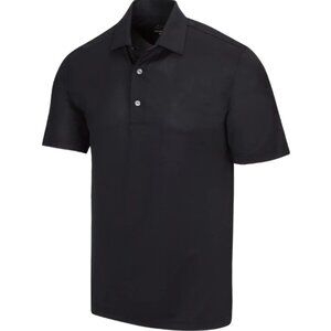 Greg Norman Black Freedom Micro Pique Polo